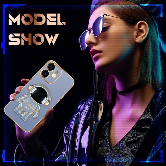 for iPhone 11 Case Astronaut Cute Girls Women Girly Unique Blue Phone Cases - Picture 6 of 7